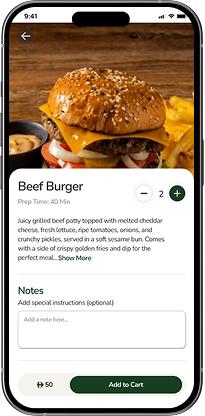 Menu detail
